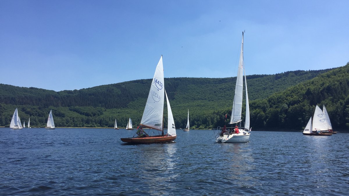 Regatta auf dem Rursee